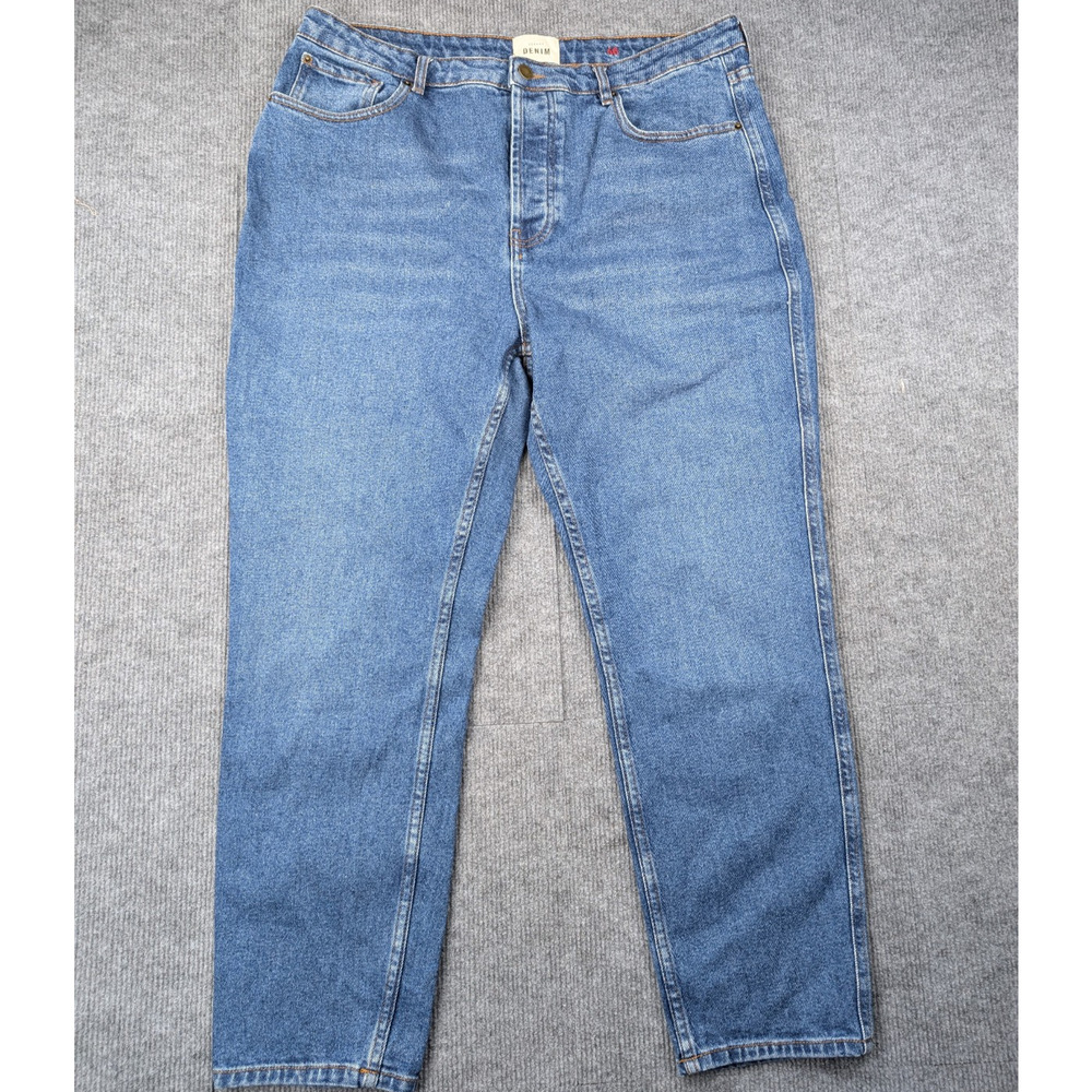 Sezane Denim Jeans Womens 46 US 14 Capsule Wardrobe Old Money Quiet Luxury Blue